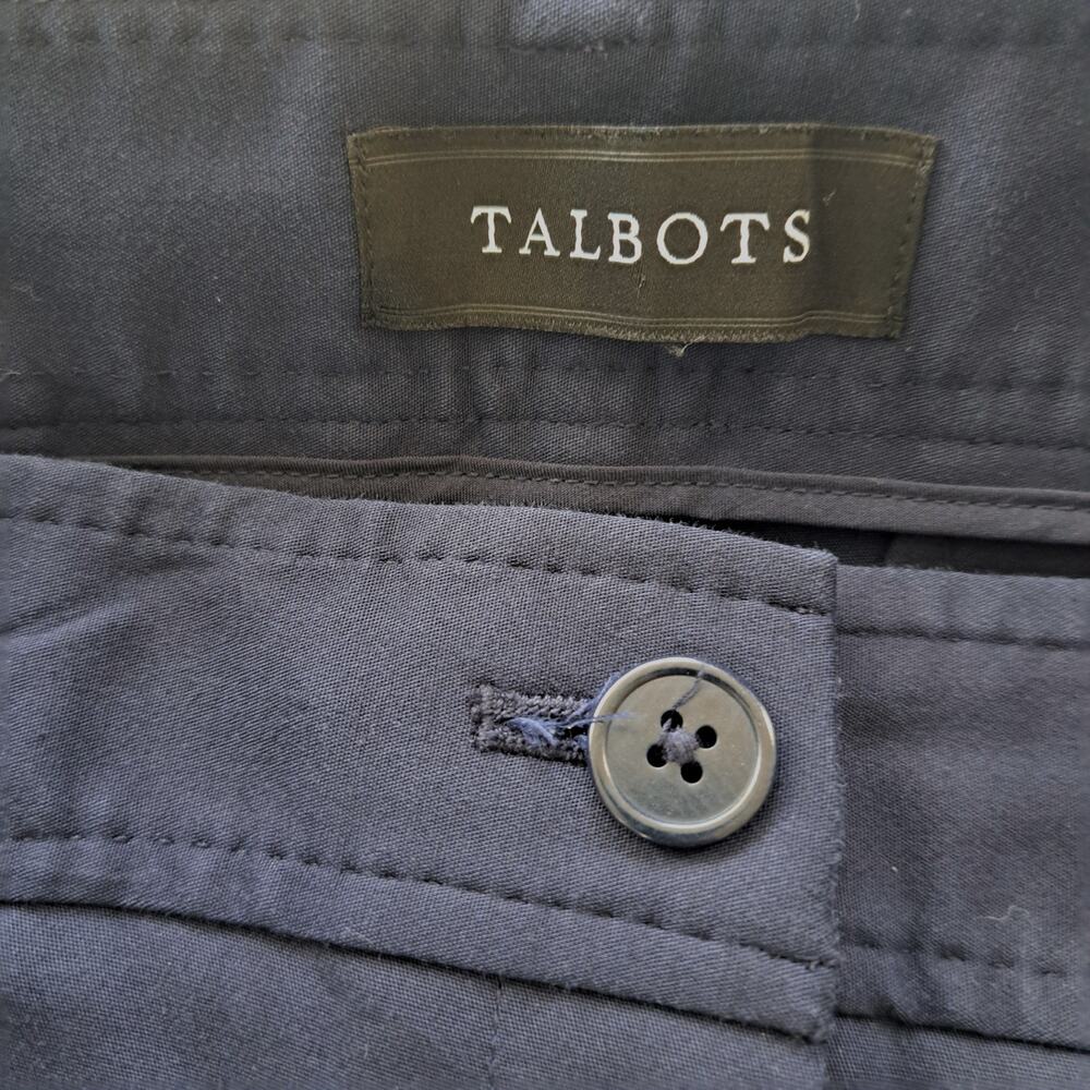TALBOTS Navy Blue Hampshire Ankle Pant Size 8 Business Casual - Picture 5 of 9